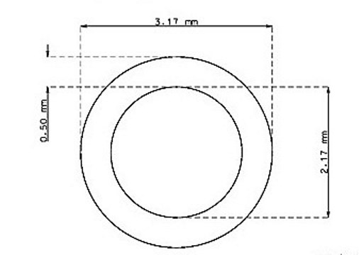 Stainless steel precision tube coil 3.17mm x 0.50mm Type AISI 316 Annealed