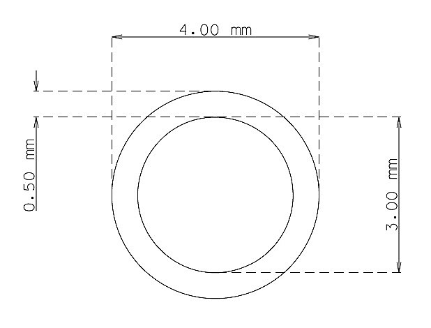 Stainless steel capillary tube coil 4.0mm x 0.50mm Type AISI 304 Annealed